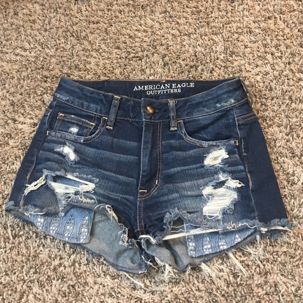 High waisted American Eagle jean shorts