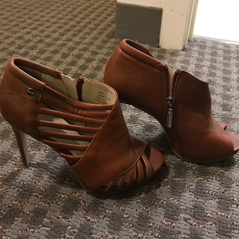 Leather Calvin Klein heels