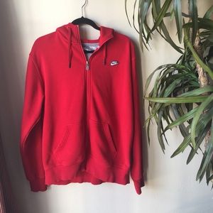 red nike jacket mens
