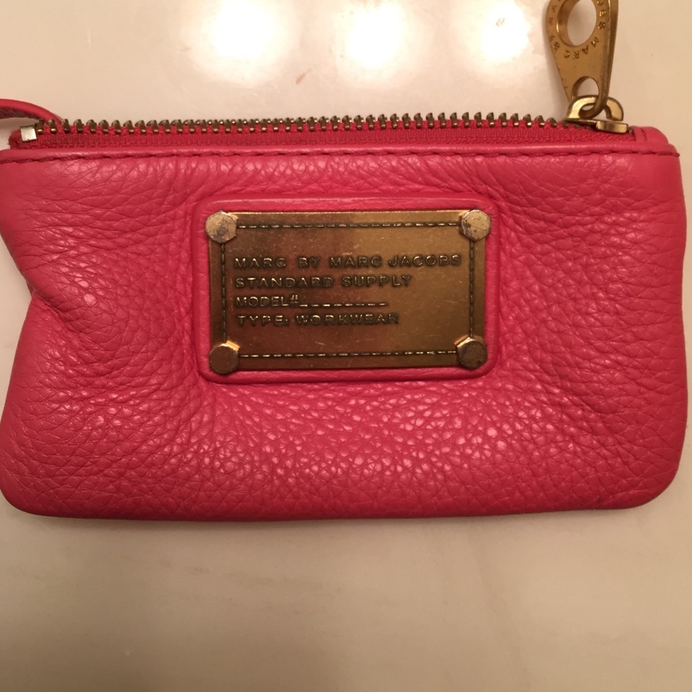 Marc Jacobs small coral wallet