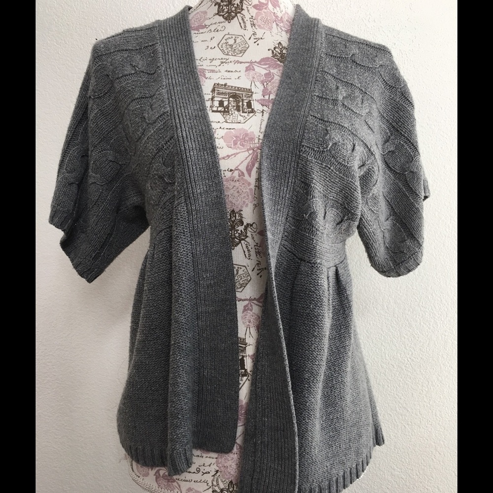 Grey Knitted Coverup
