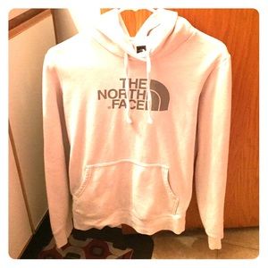 White & gray NORTH FACE sweater
