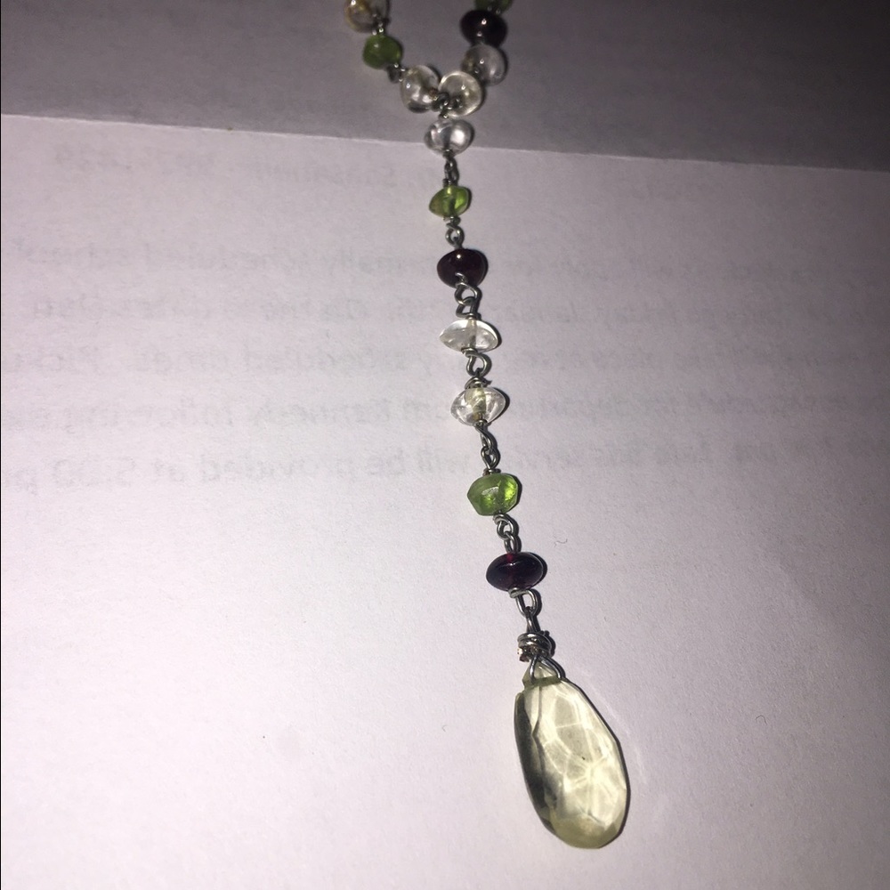 Hand made drop necklace