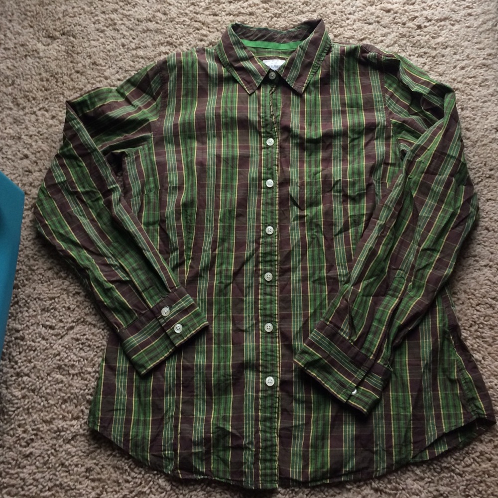 Old Navy button down plaid top