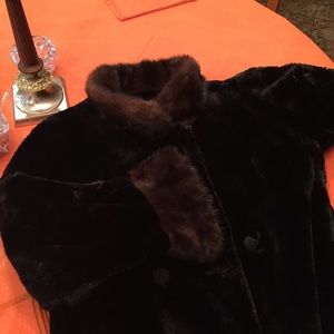 Mink black and brown size 8