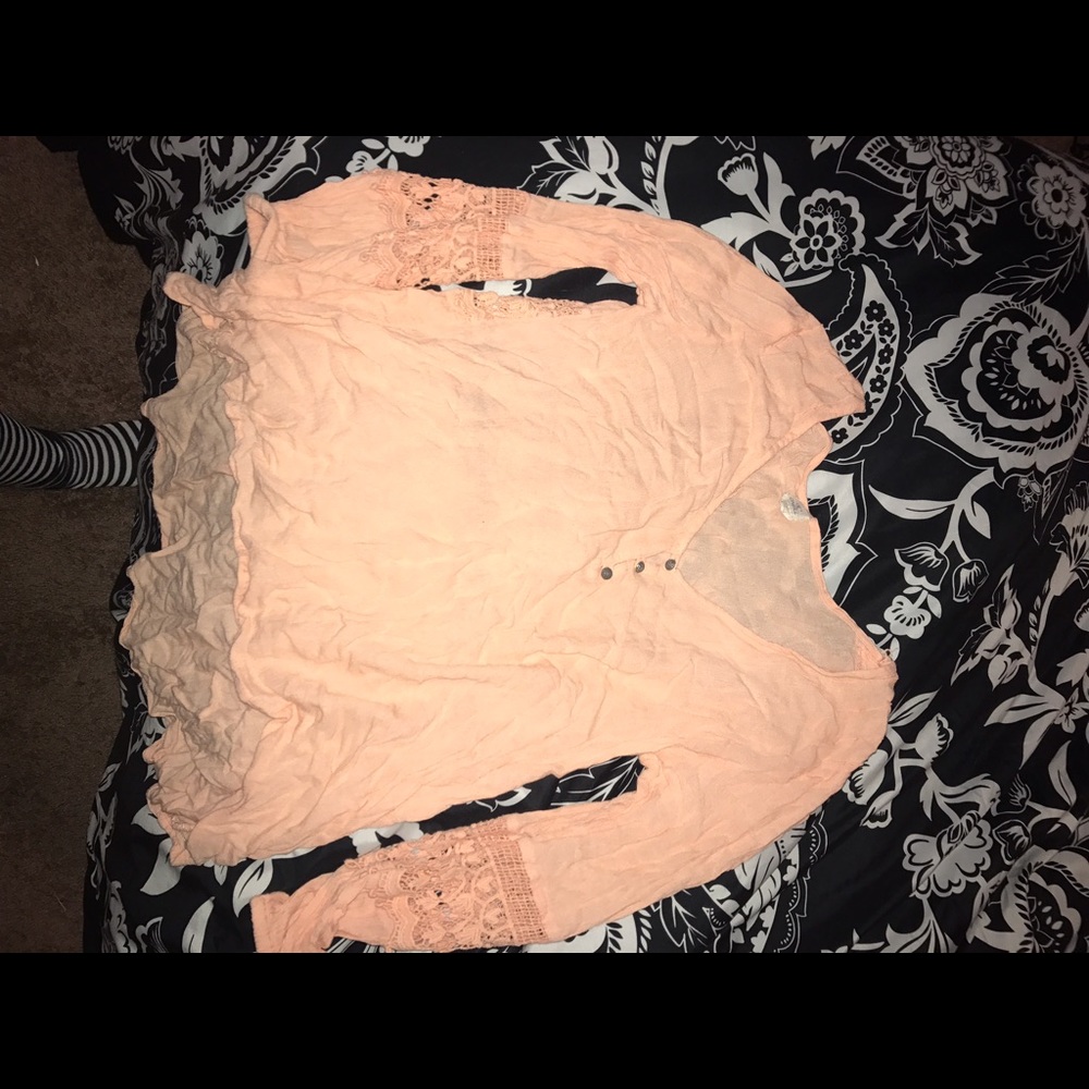 Peach blouse