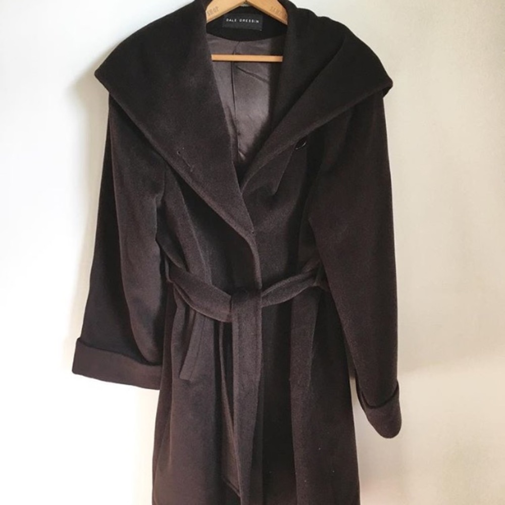 Dale Dressin, Dark Brown, Angora Coat