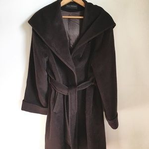 Dale Dressin, Dark Brown, Angora Coat