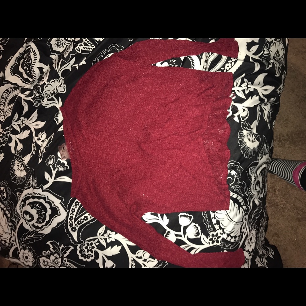 La hearts red sweater