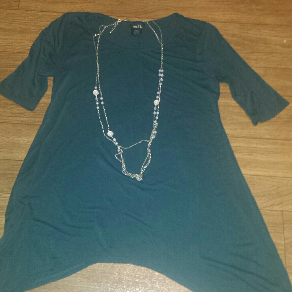 Forest green tunic