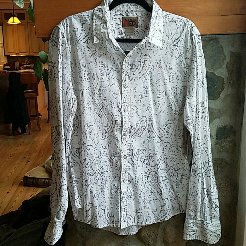Vintage Red Mens Shirt