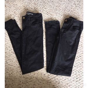 American Eagle black jeggings