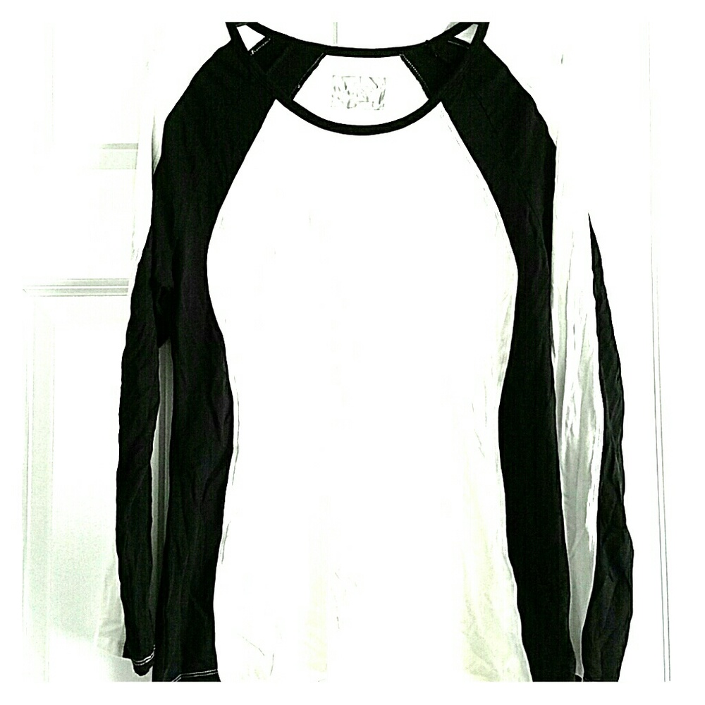 Marc NY long sleeve  black and white  sport top