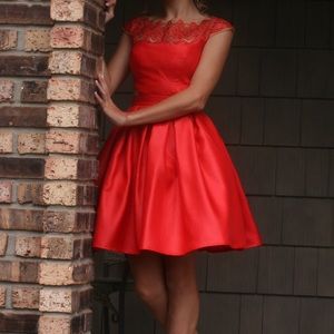 Red homecoming dress