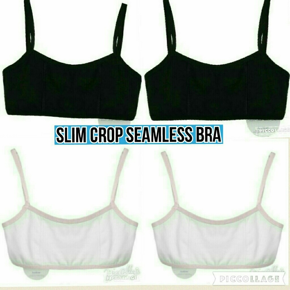 "SALE "BUNDLE 4 PCS.SLIM CROP SEAMLESS BRA