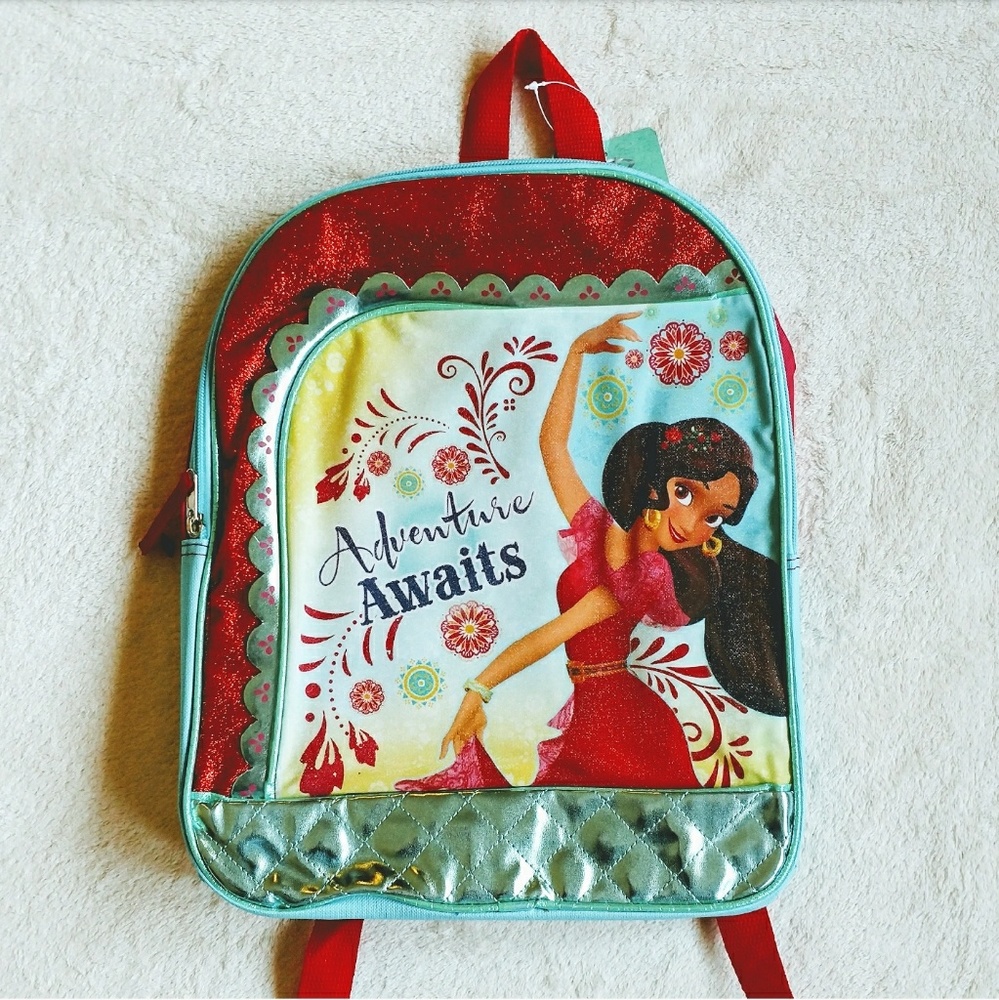 Disney NWT Elena of Avalor Red and Teal Backpack