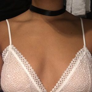 NEW💓 Black Choker Leather Francesca's Collection