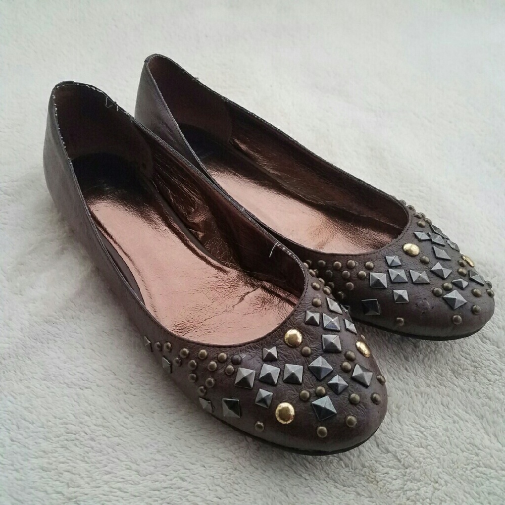 Baker's Studded Ballet Flats Brown size 10