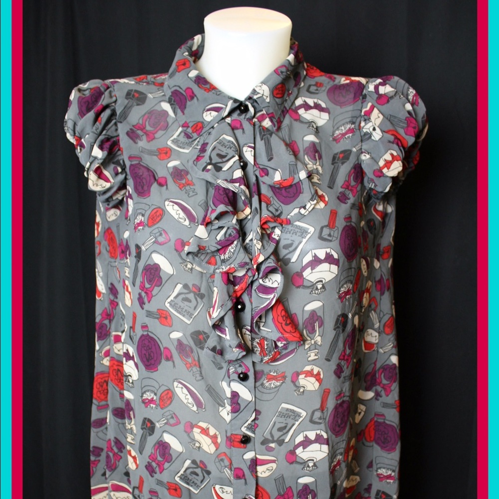 **SUMMER SALE** Make Up Inspired Blouse