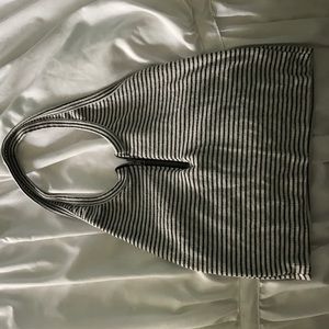 Striped halter top