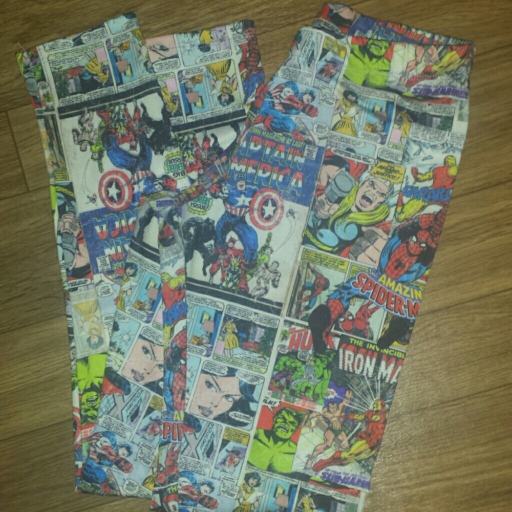 Comic book avengers leggings