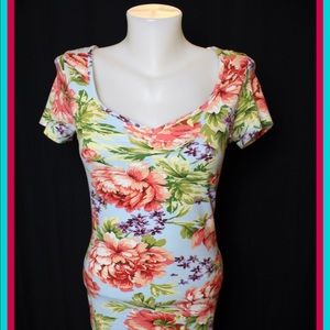 **SUMMER SALE** Ultra Colorful Floral Mini Dress