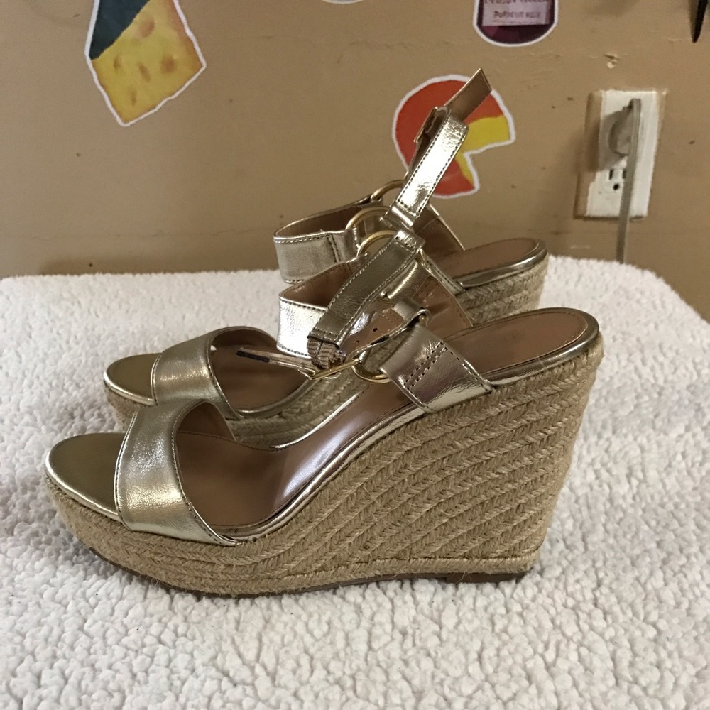Gold Merona Wedges