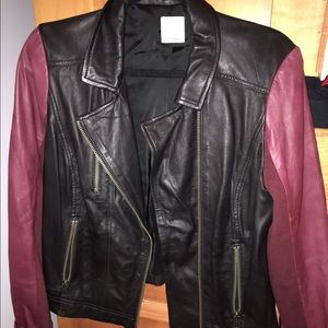 Halogen (Nordstrom Rack) faux leather jacket