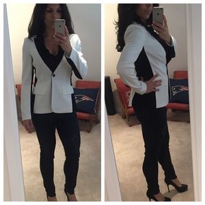 White & Black Blazer