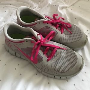 FLASH SALE: Pink and Grey Nike Free