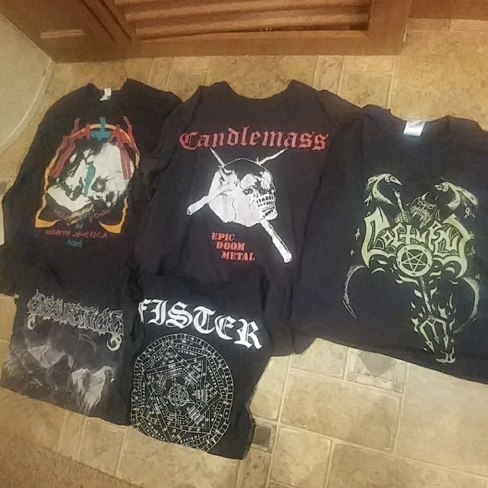 New / Vintage black death thrash metal tshirts