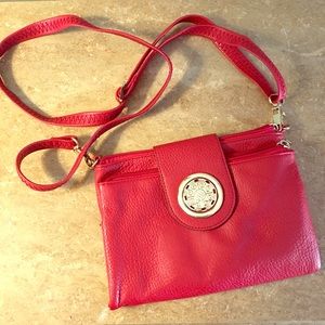 Red crossbody purse