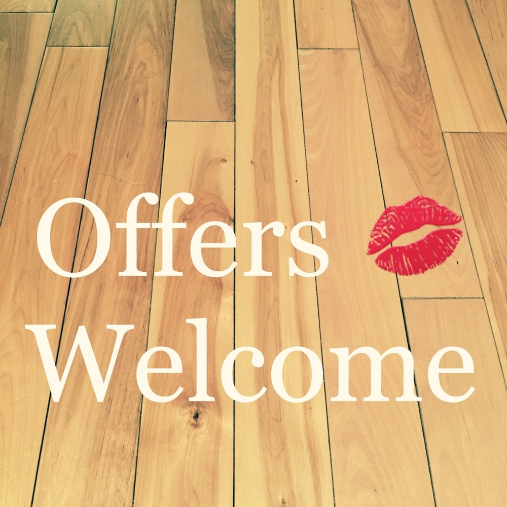 I am happy to receive your offers!