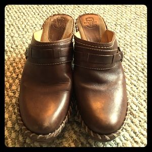 'FRYE Boots' Brown Clogs/Mules