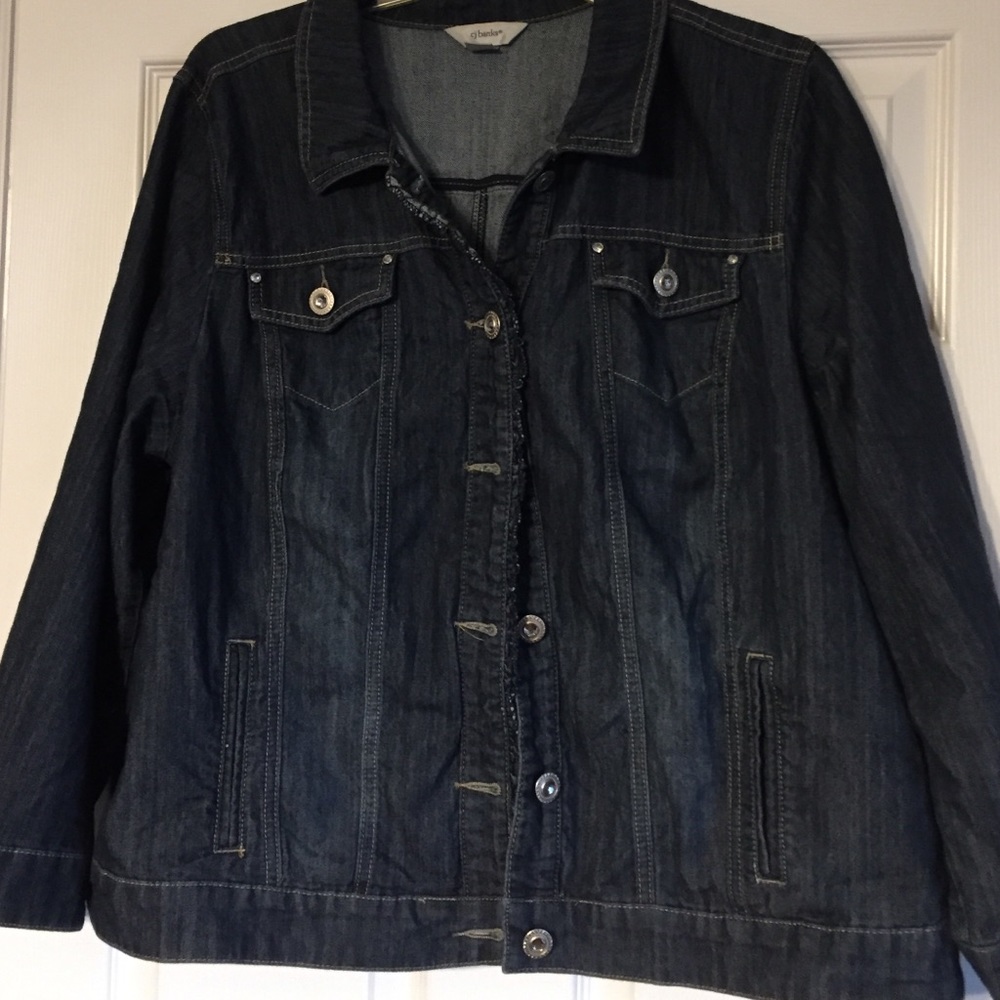 CJ Banks Jean jacket. Size 2X