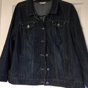 CJ Banks Jean jacket. Size 2X