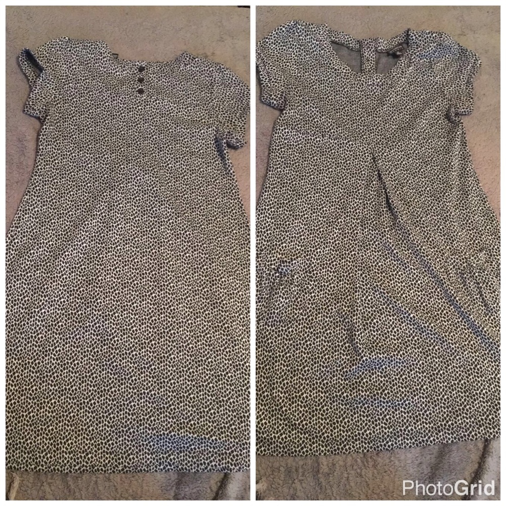 Black & white dressy casual dress