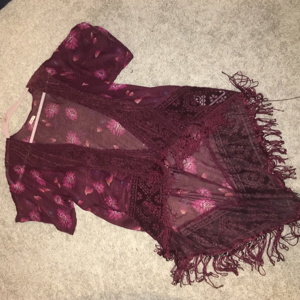 Hollister Fringe Kimono