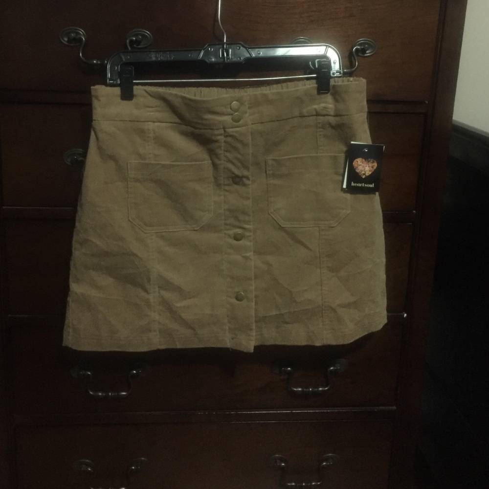 Button down A line skirt