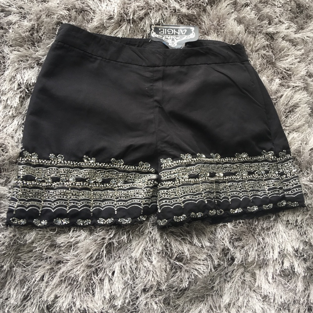 Beaded dress shorts