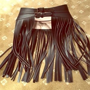 BCBGMAXAZRIA fringe belt size small