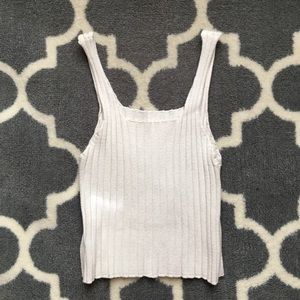 💋Brandy Melville💋Cream Crop Top