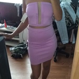 Strapless cocktail dress