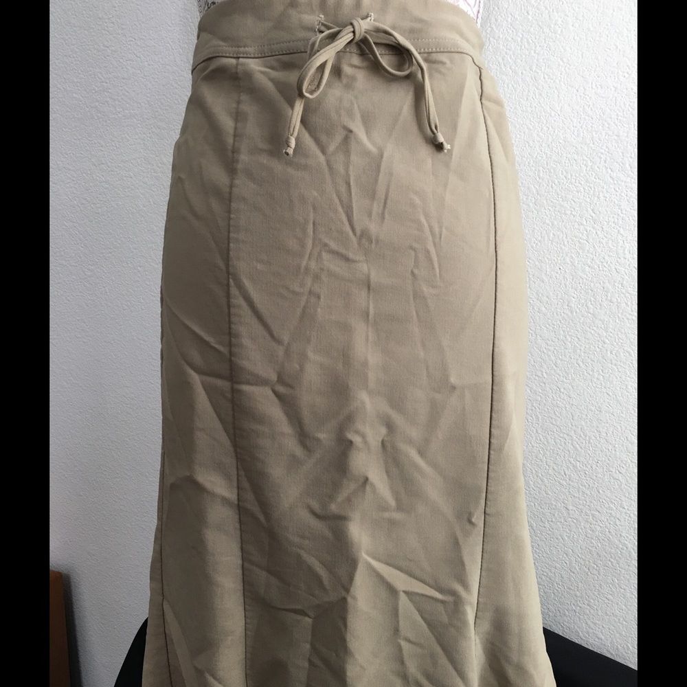 Tan Flared Skirt