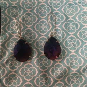 Kendra Scott Black Iridescent Drop Earrings
