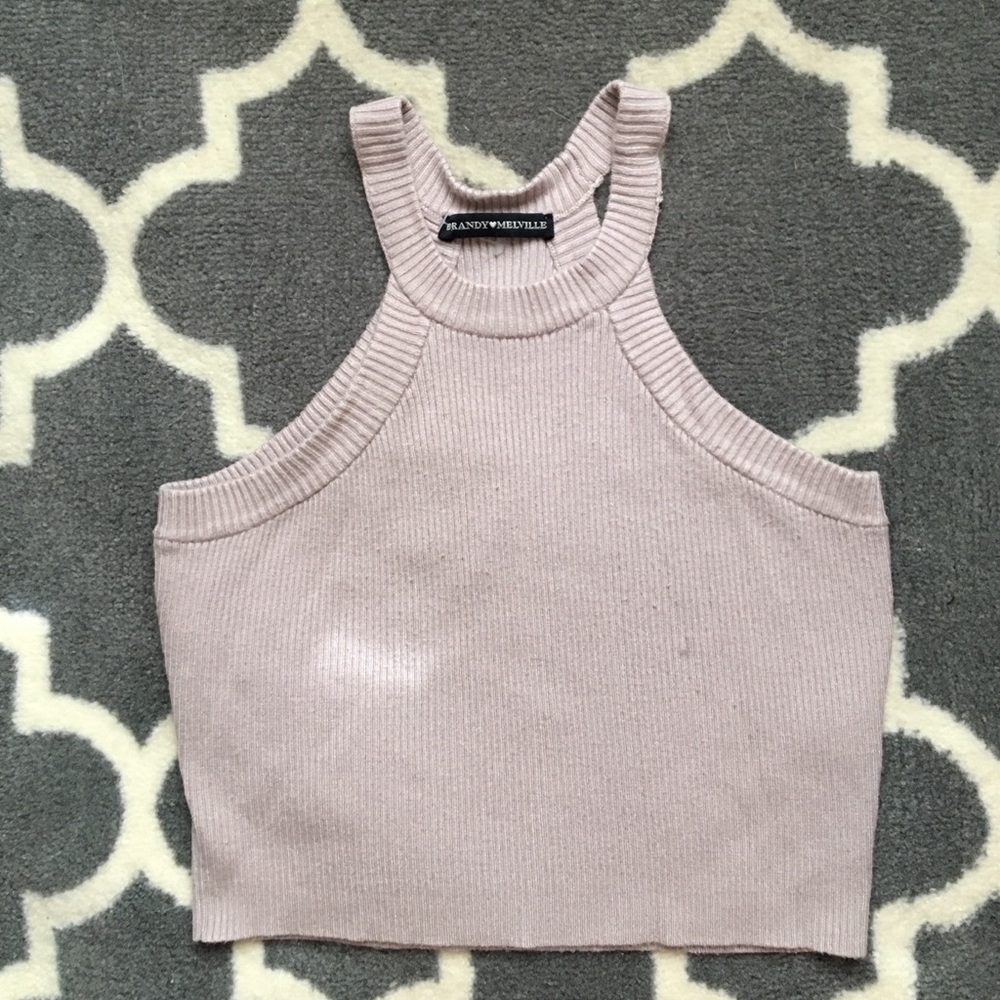 💋Brandy Melville💋 Light Rose Crop Top