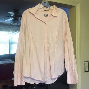 Pink and White Stripped Button Up