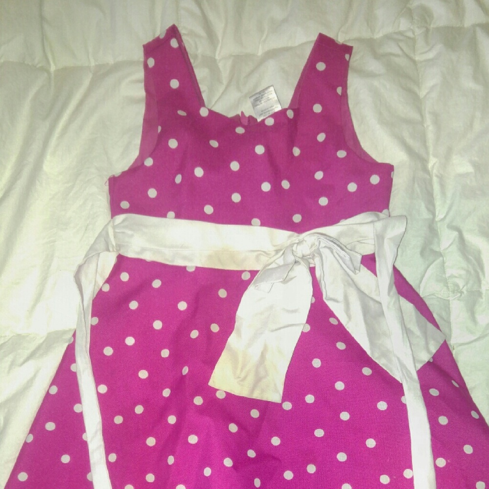 Girls polka dot dress size 4