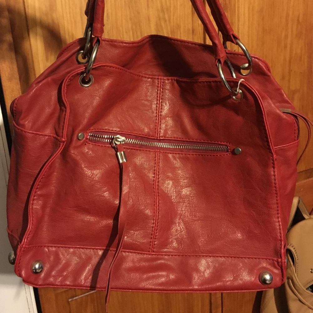 Dark red purse