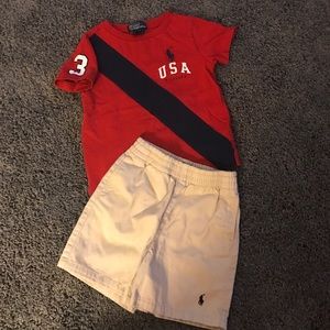 ⏳QUICK SALE⌛️Boys polo Ralph Lauren short set